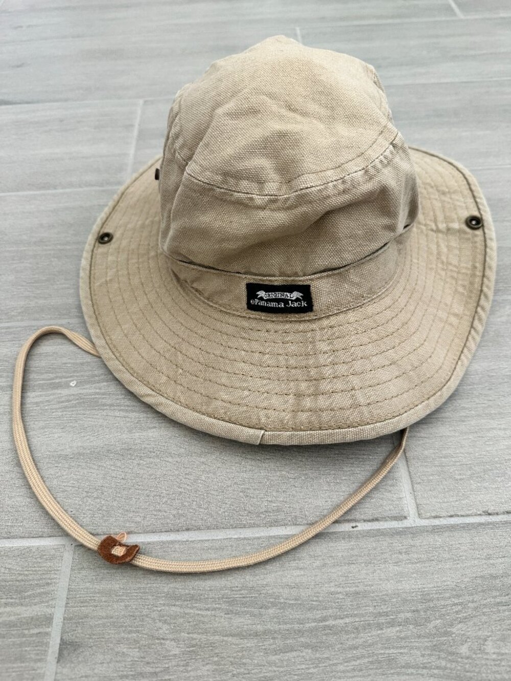 Panama Jack Safari Bucket Boonie Outback Canvas Khaki Sun Hat